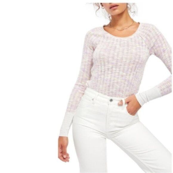 Free People Spaced Out Long Sleeve Shirt Small NWT - Picture 4 of 10